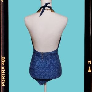 Old Navy One-piece Backless Swimsuit 🏊‍♀️ Blue, Size M